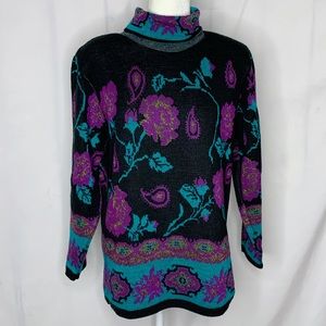 Vintage Floral Sweater